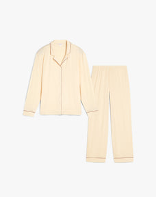 Langärmliges gestreiftes Pyjama-Oberteil