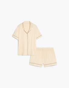 Langärmliges gestreiftes Pyjama-Oberteil