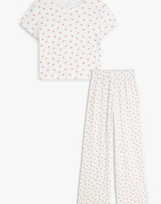 Pointelle Baby Tee and Pants Set