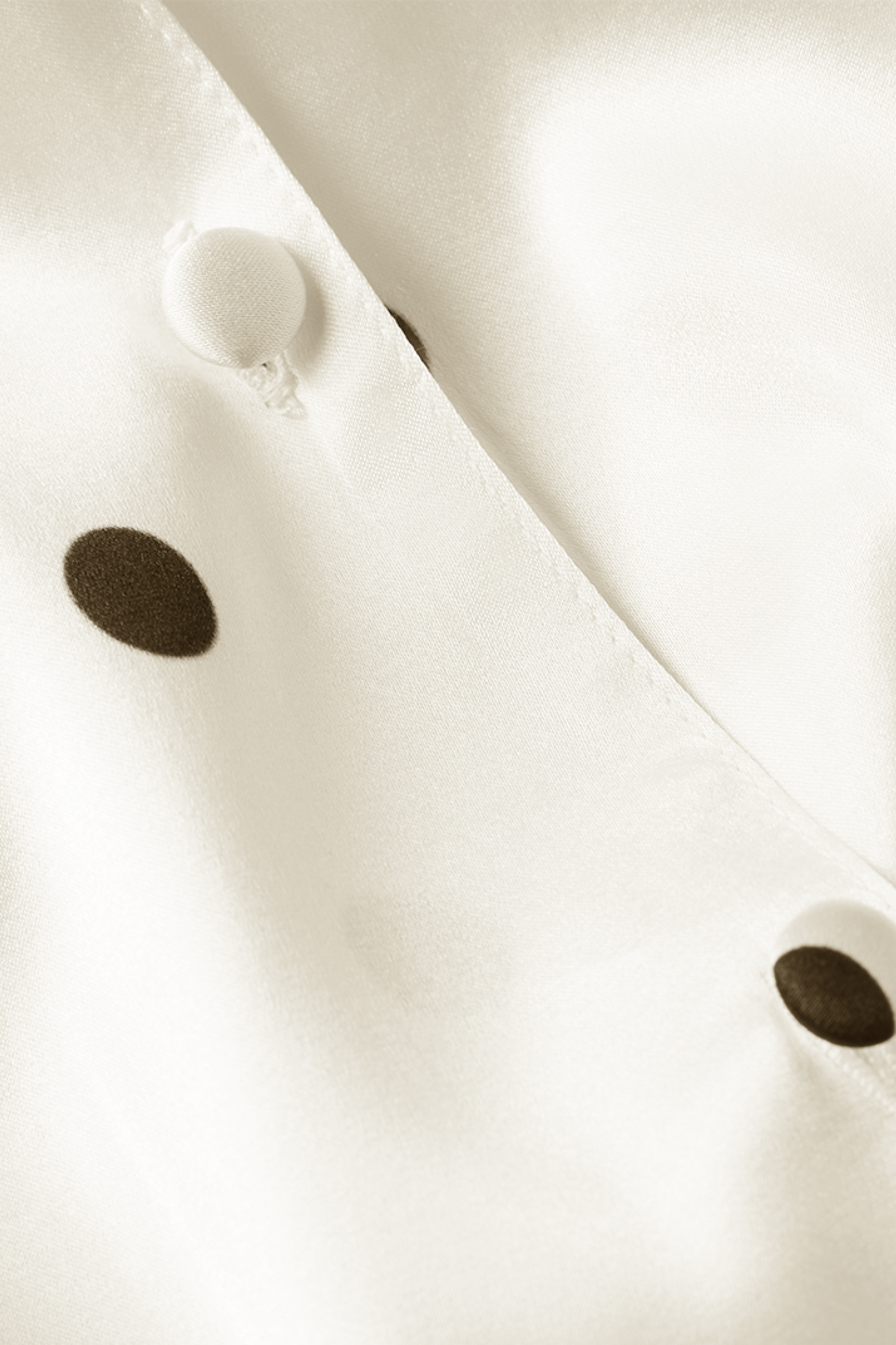 Long Premium Silk PJ Set - Polkadot