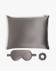 Skin Recovering™ Sleep Bundle with Pillowcase. Eye Mask and Scrunchie from Dore and Rose in the color Gray