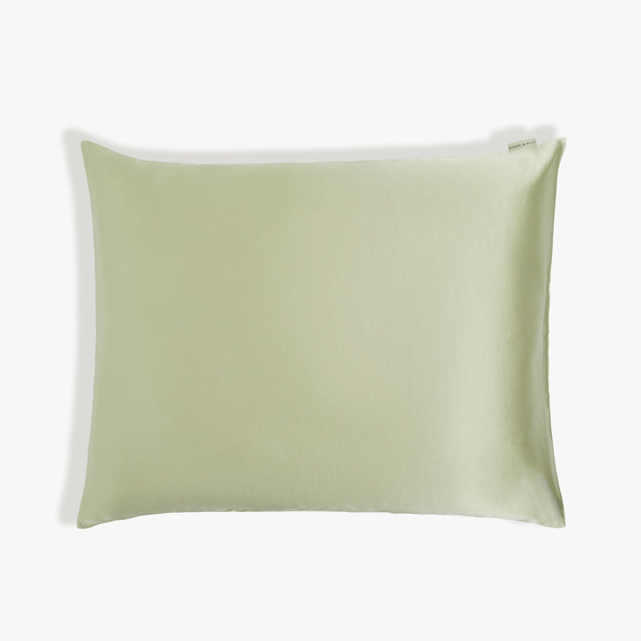 Silk Pillowcase from Dore and Rose in the color Olive Green