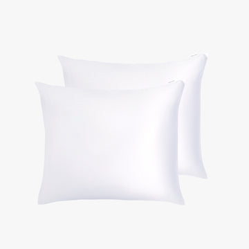 white silk pillowcases