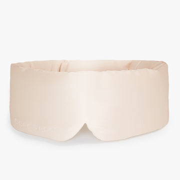 Dore and Rose Luxury Soft Silk Sleeping Eye Mask in the color Champagne Beige