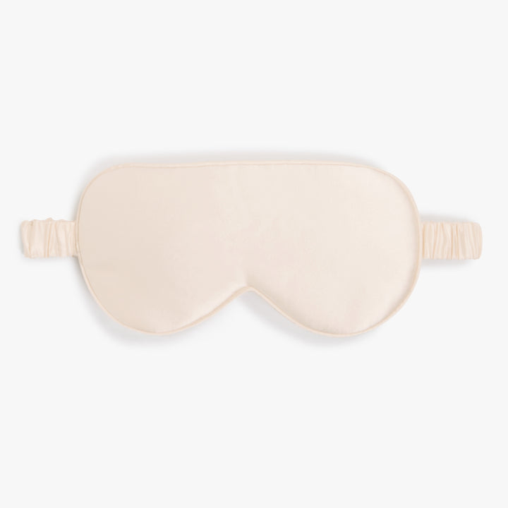 Premium Stretchable Silk Sleep Eye Mask from Dore & Rose in the color Champagne Beige