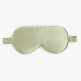 Premium Stretchable Silk Sleep Eye Mask from Dore & Rose in the color Olive Green