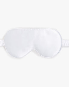 Premium Stretchable Silk Sleep Eye Mask from Dore & Rose in the color White