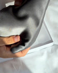Unboxing video of the Dore and Rose Luxury Soft Silk Pillowcase  in the color Gray