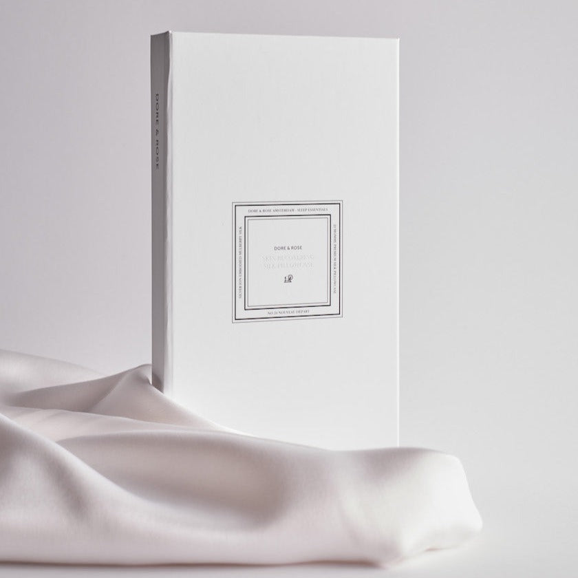 White silk pillowcase packaging gift
